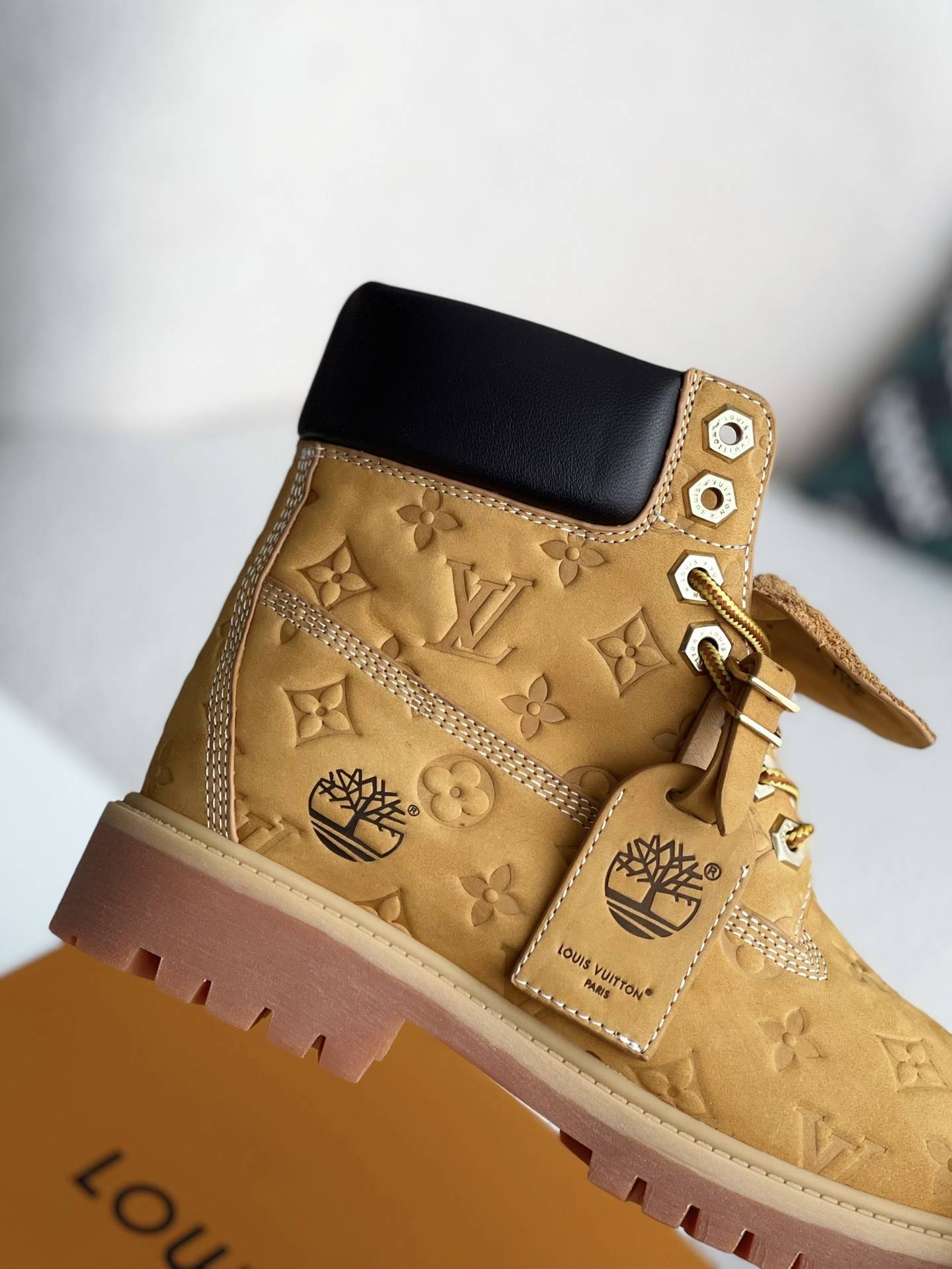 L*V x Timberland yellow boots/Martin boots/boots