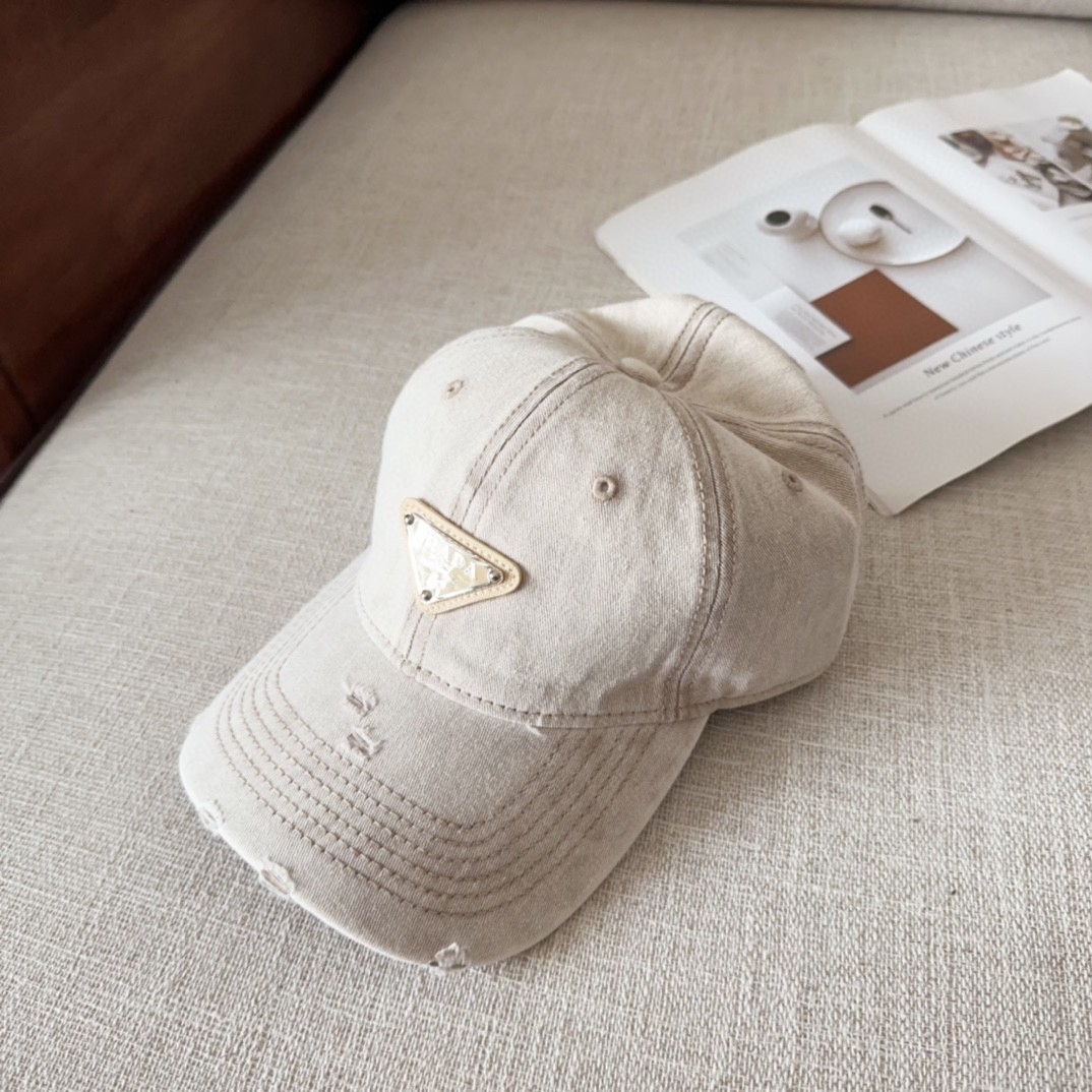 [#4811」 Prada baseball cap peaked ca p hat