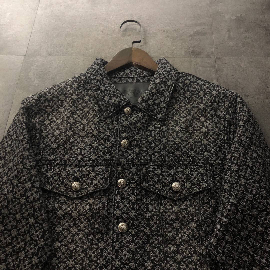 Ch*0me He**ts 2023 jacquard denim jacket