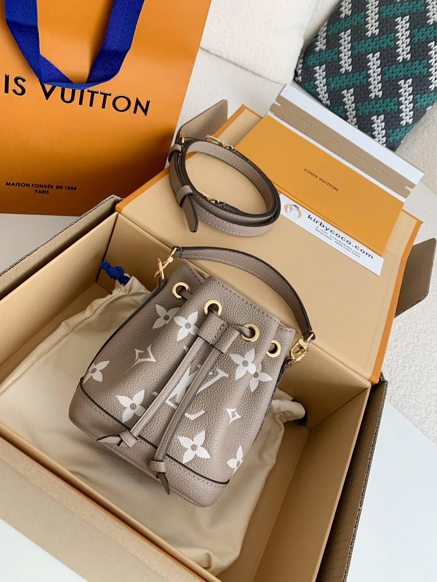 L*V NANO NOé handbag M46291, top quality Size: 13 * 16 * 10cm