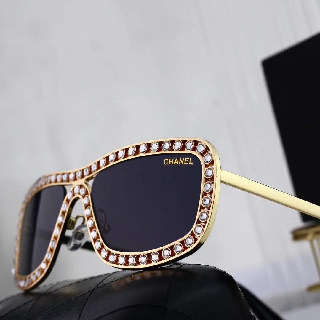 fashionable full-Di*m*nd visor sunglasses