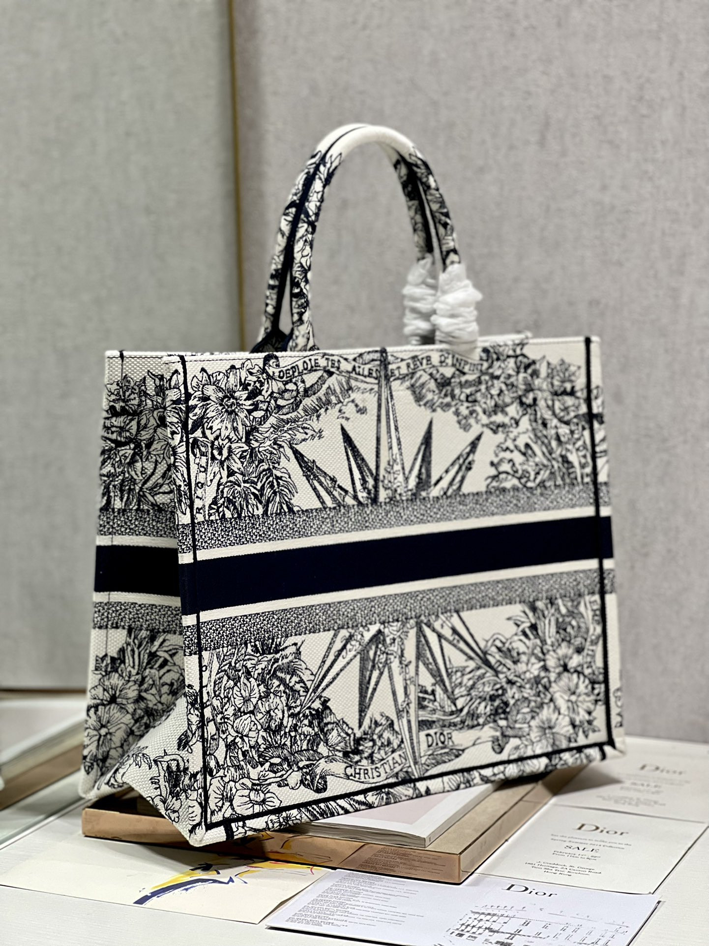 Large Dior Book Tote